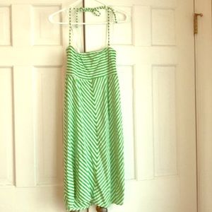 Adorable green stripped Lily Pulitzer sundress